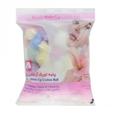 پنبه توپک رنگی بهداشتی گل 100 گرم
